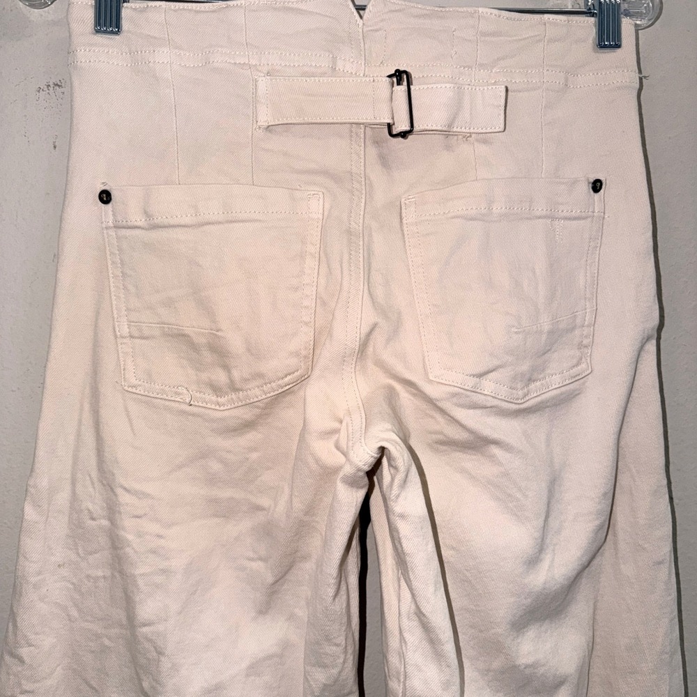 PILCRO Anthropologie The Kit High Rise Wide Leg Utility Trouser Jeans Size 27 - Picture 4 of 14